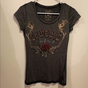Womens embellished cowboy top
